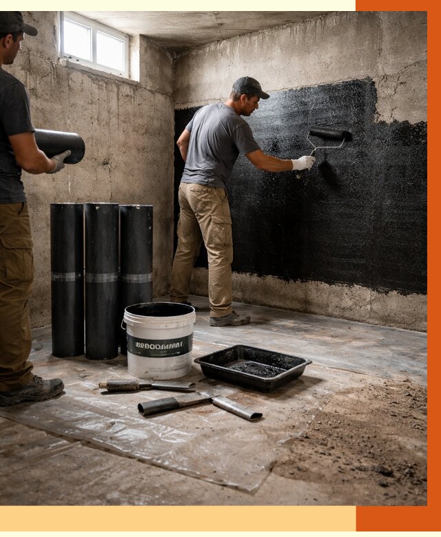 Гидроизоляция подвала в Кстово от 3564 руб. под ключ | Профессионально — ТепломастерКсв