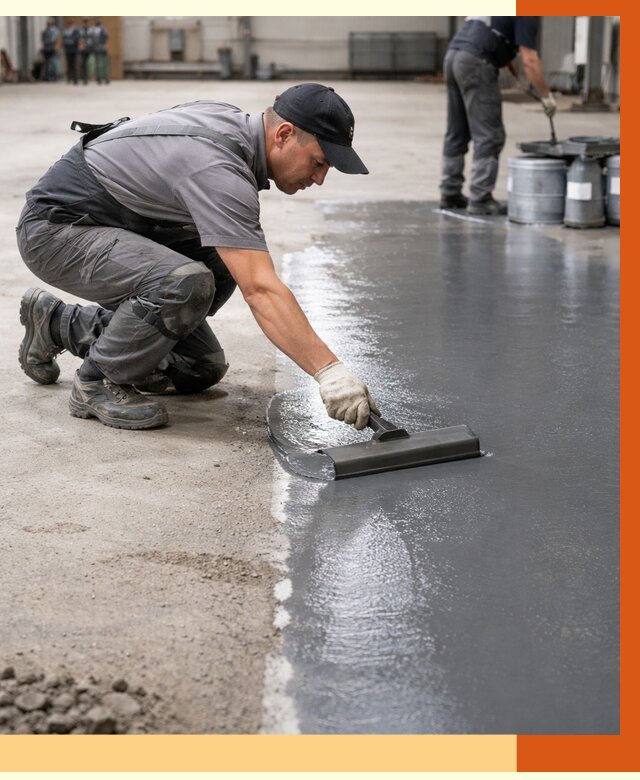 Гидроизоляция промышленного пола в Кстово от 1222 руб./м2 — ТепломастерКсв специалисты под ключ