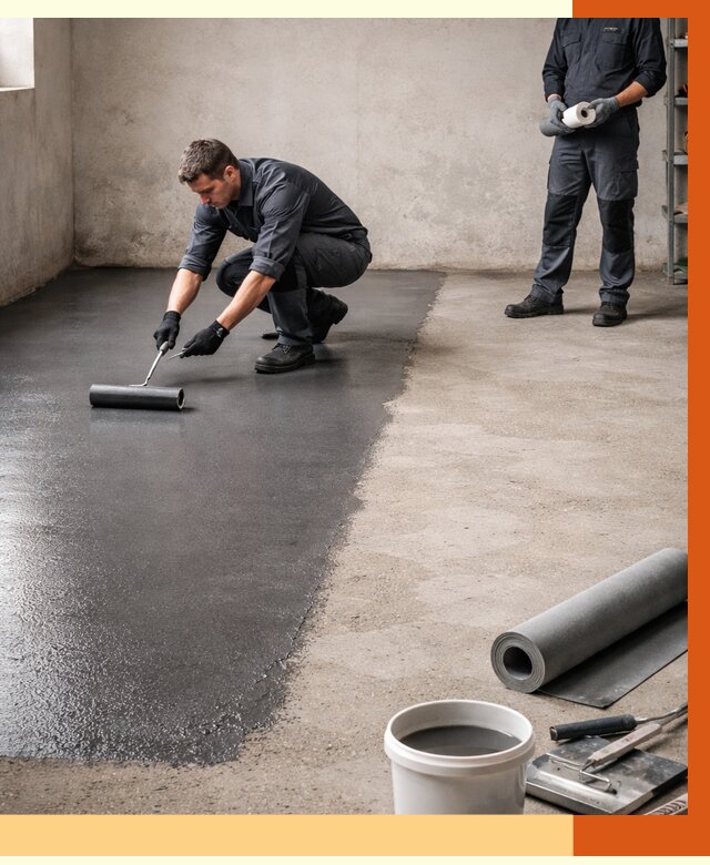 Гидроизоляция гаражного пола в Кстово от 3564 руб./м² — ТепломастерКсв профессионально