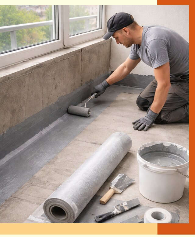 Профессиональная гидроизоляция балкона в Кстово от 4277 руб. | ТепломастерКсв