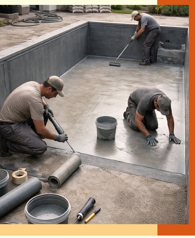 Профессиональная гидроизоляция бассейна в Кстово от 6620 руб. за м2 | ТепломастерКсв