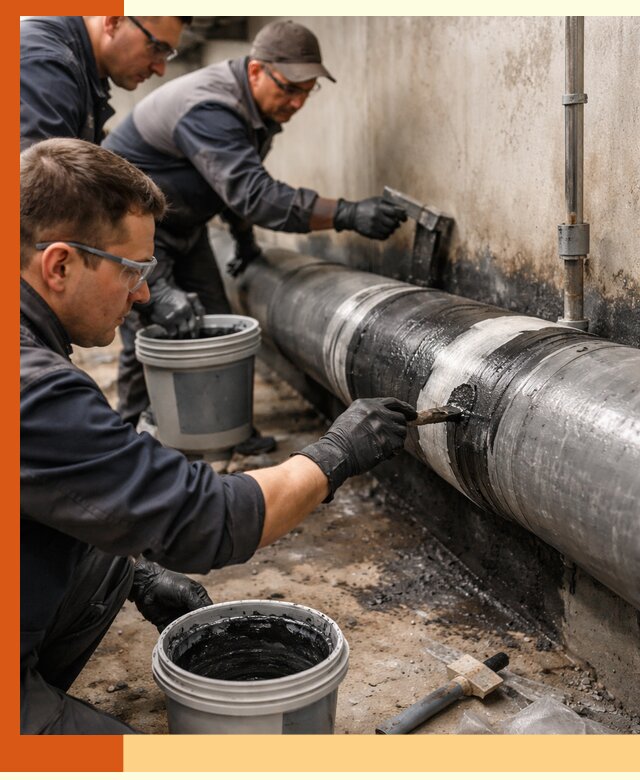 Гидроизоляция труб в Кстово — защита и герметизация коммуникаций