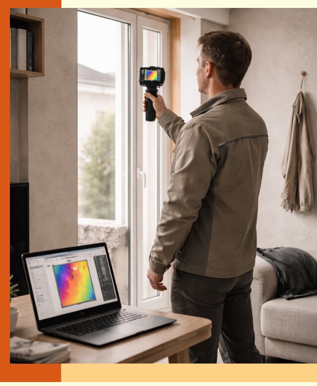 Тепловизионное обследование квартиры в Кстово для поиска утечек тепла