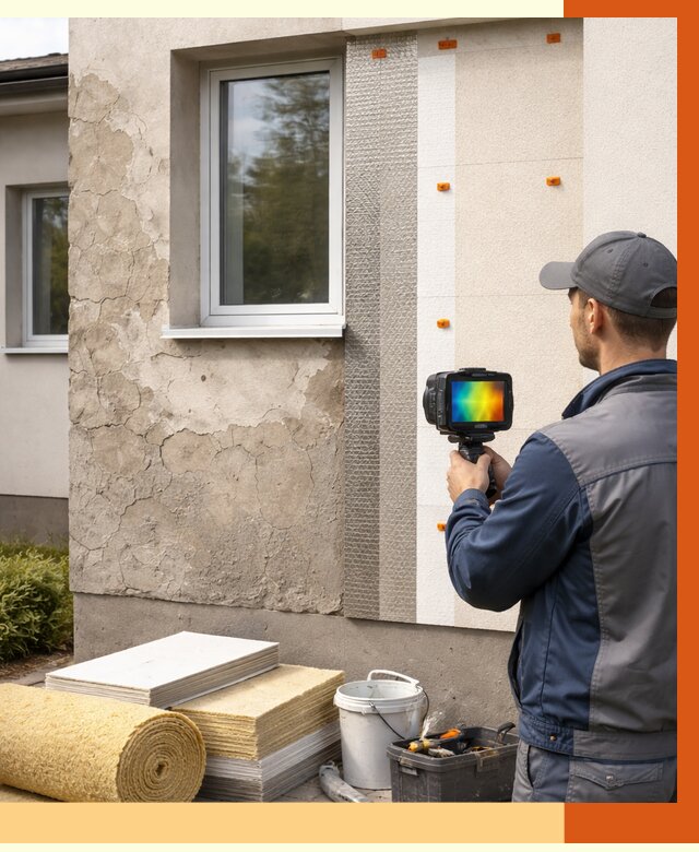 Тепловизионное обследование фасада в Кстово от 4583 руб. под ключ | ТепломастерКсв