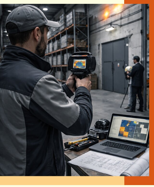 Тепловизионное обследование склада в Кстово от 6620 руб. | ТепломастерКсв