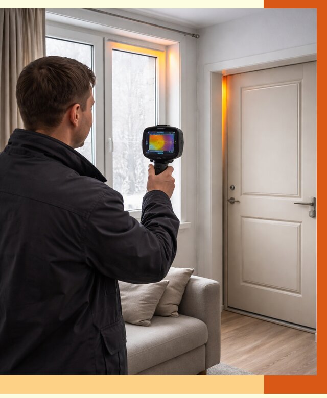 Тепловизионное обследование окон и дверей в Кстово от 4583 руб. | ТепломастерКсв