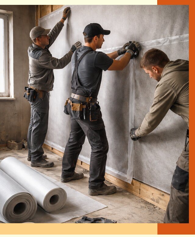 Монтаж ветроизоляции в Кстово от 4583 руб./м2 — профессионально | ТепломастерКсв