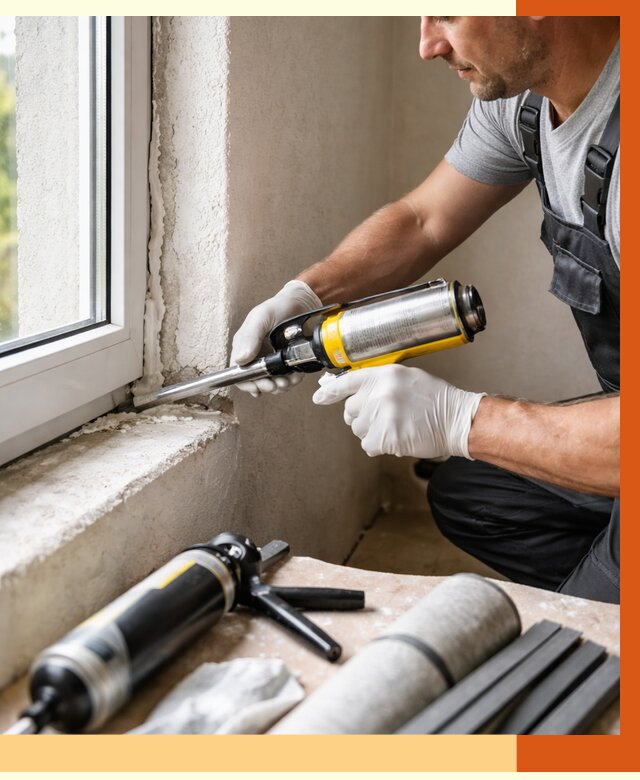 Герметизация стыков и примыканий в Кстово от 1222 руб. под ключ | ТепломастерКсв