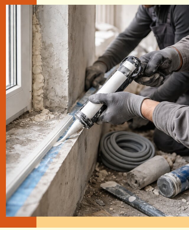 Герметизация стыков и примыканий зданий в Кстово